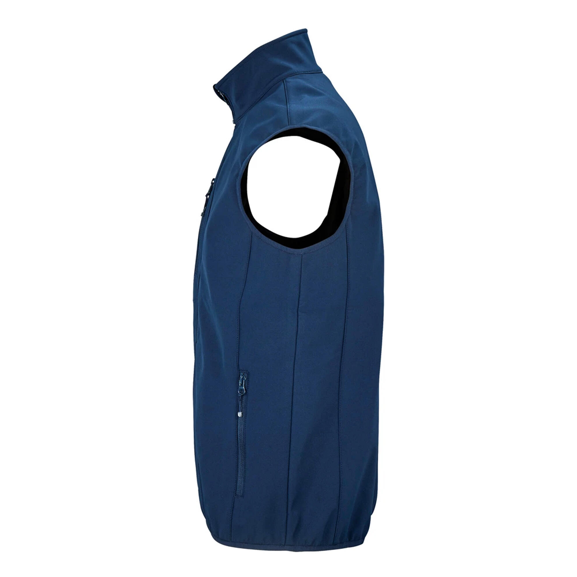 Mens Falcon Softshell Body Warmer (Abyss Blue) 3/4