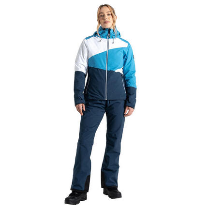 Ice" Skijacke für Damen Schwedisch Blau/Dunkel-Jeansblau