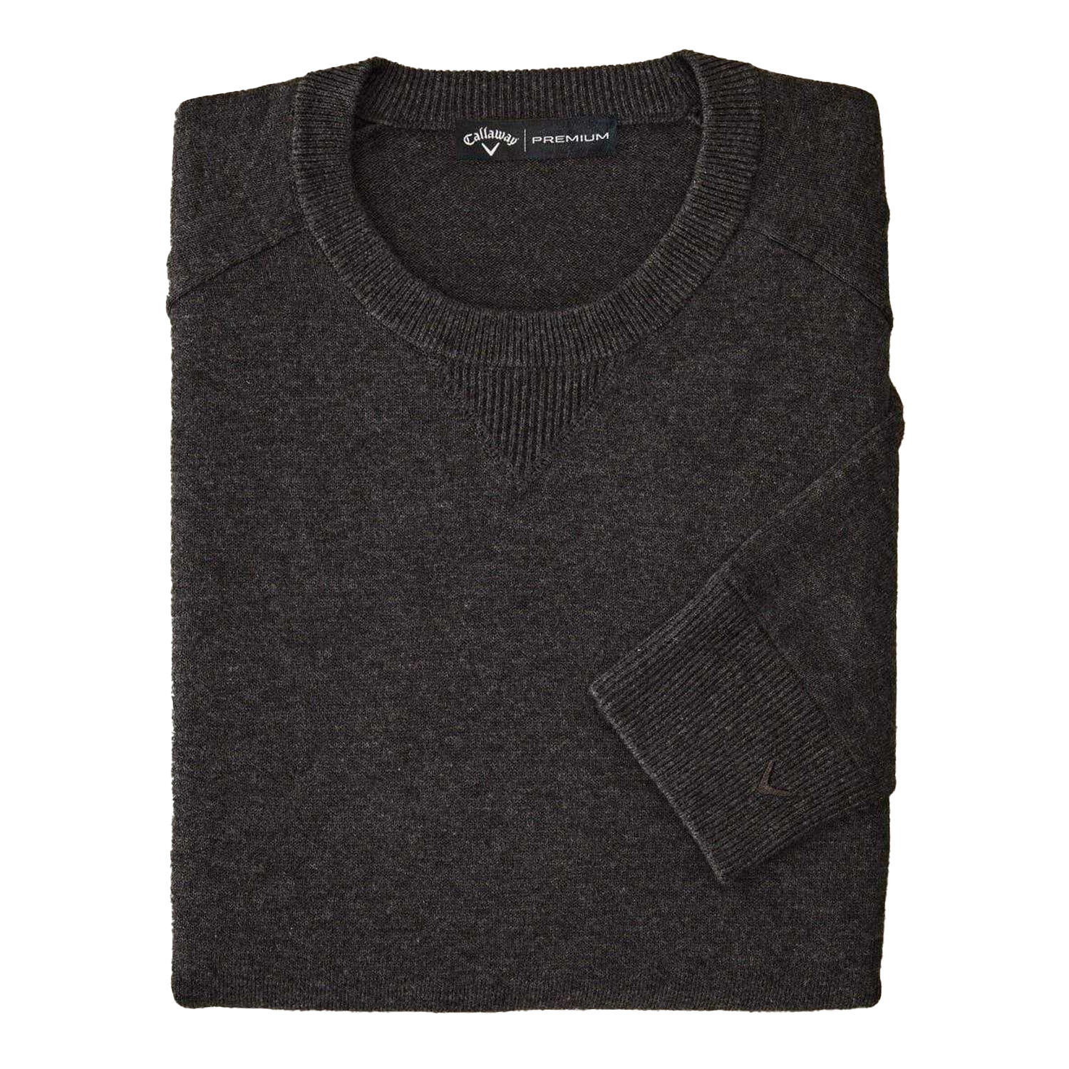 Callaway Mens Plain Merino Wool Long-Sleeved Jumper