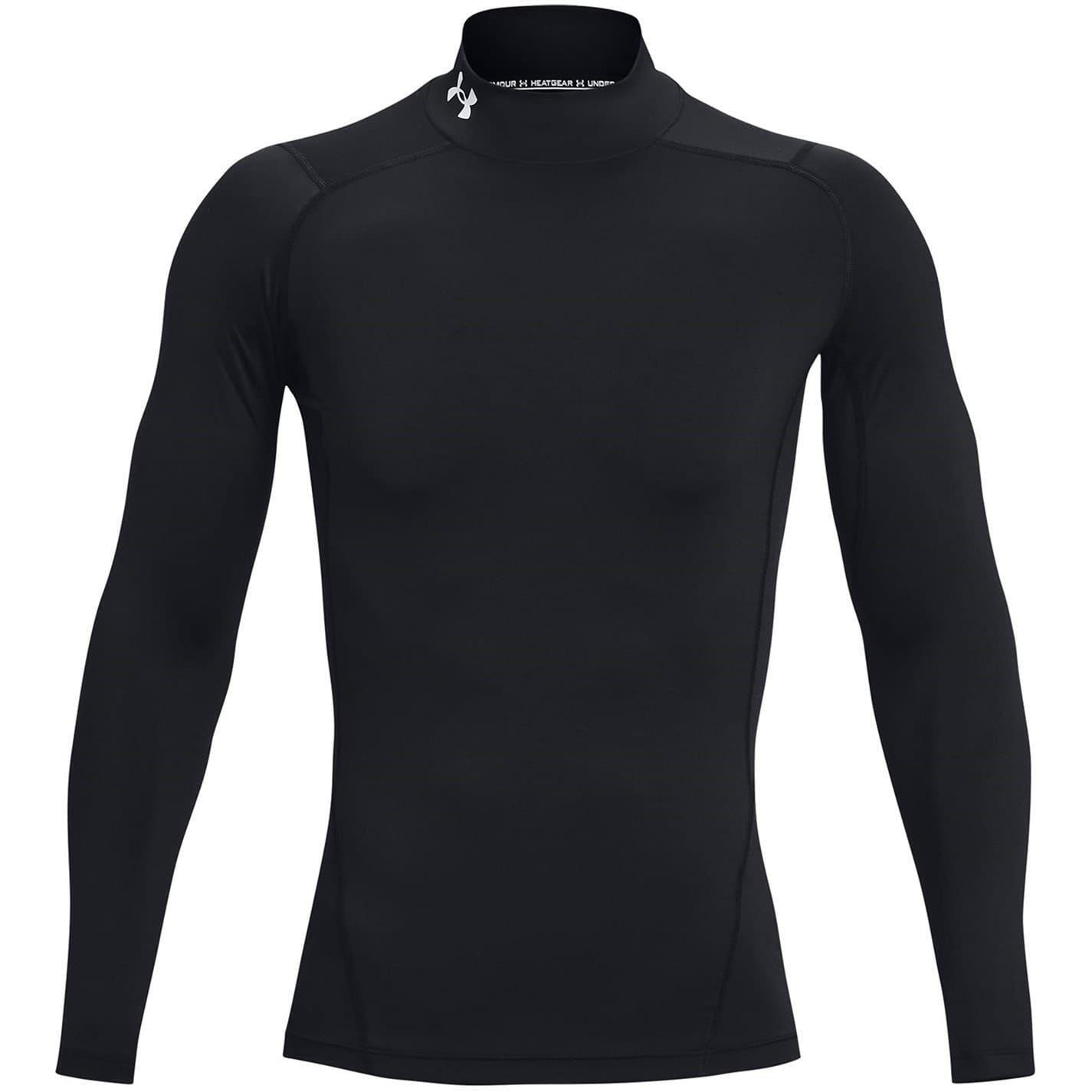 Under Armour Mens HeatGear Mock Neck Raglan Long-Sleeved Base Layer Top