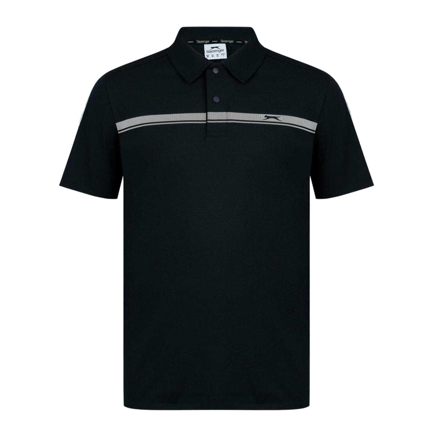 Slazenger Mens Contrast Striped Golf Polo Shirt
