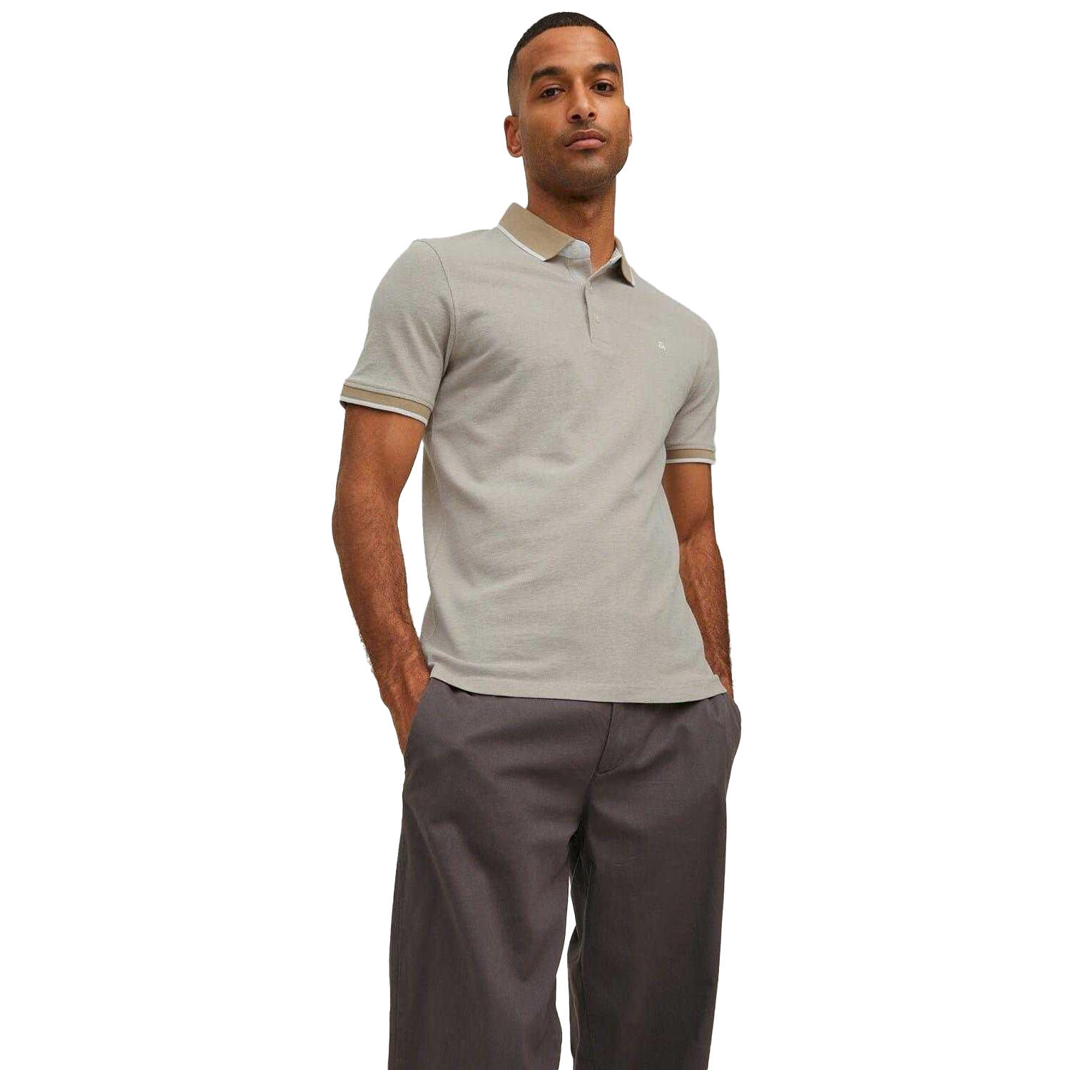 Jack And Jones Mens Slim Short-Sleeved Polo Shirt