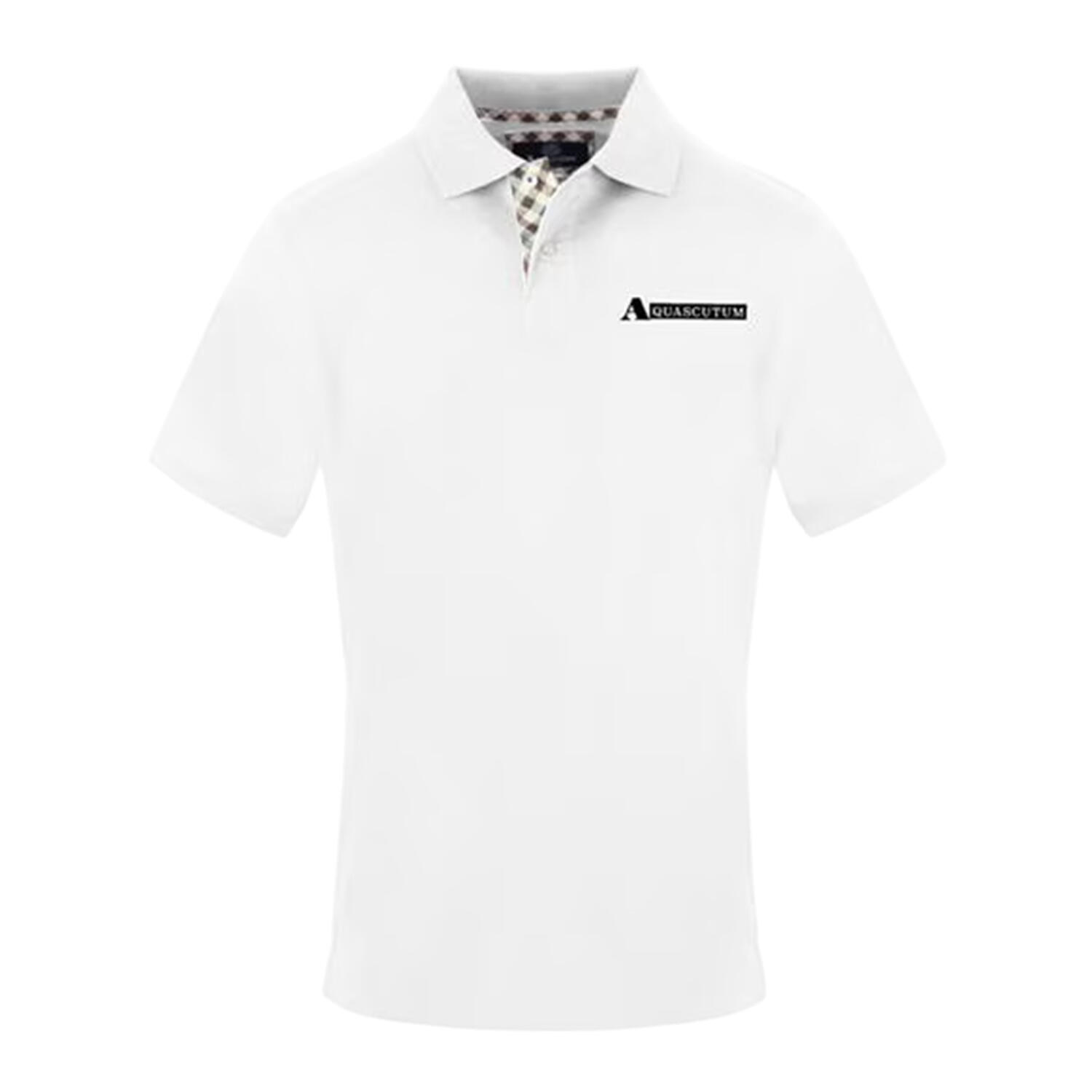 Aquascutum Mens Logo Pique Polo Shirt