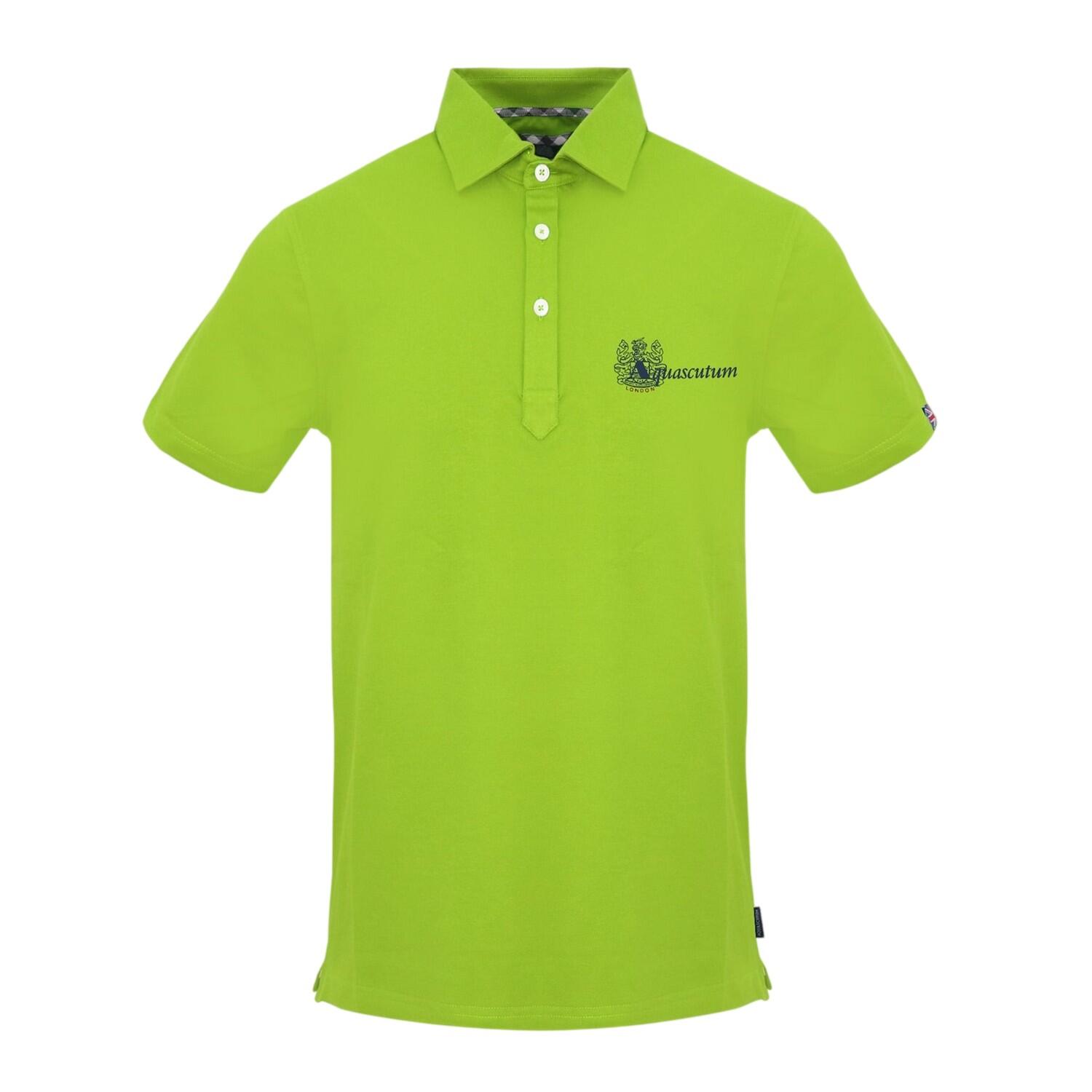 Aquascutum Mens Collared Short-Sleeved Polo Shirt