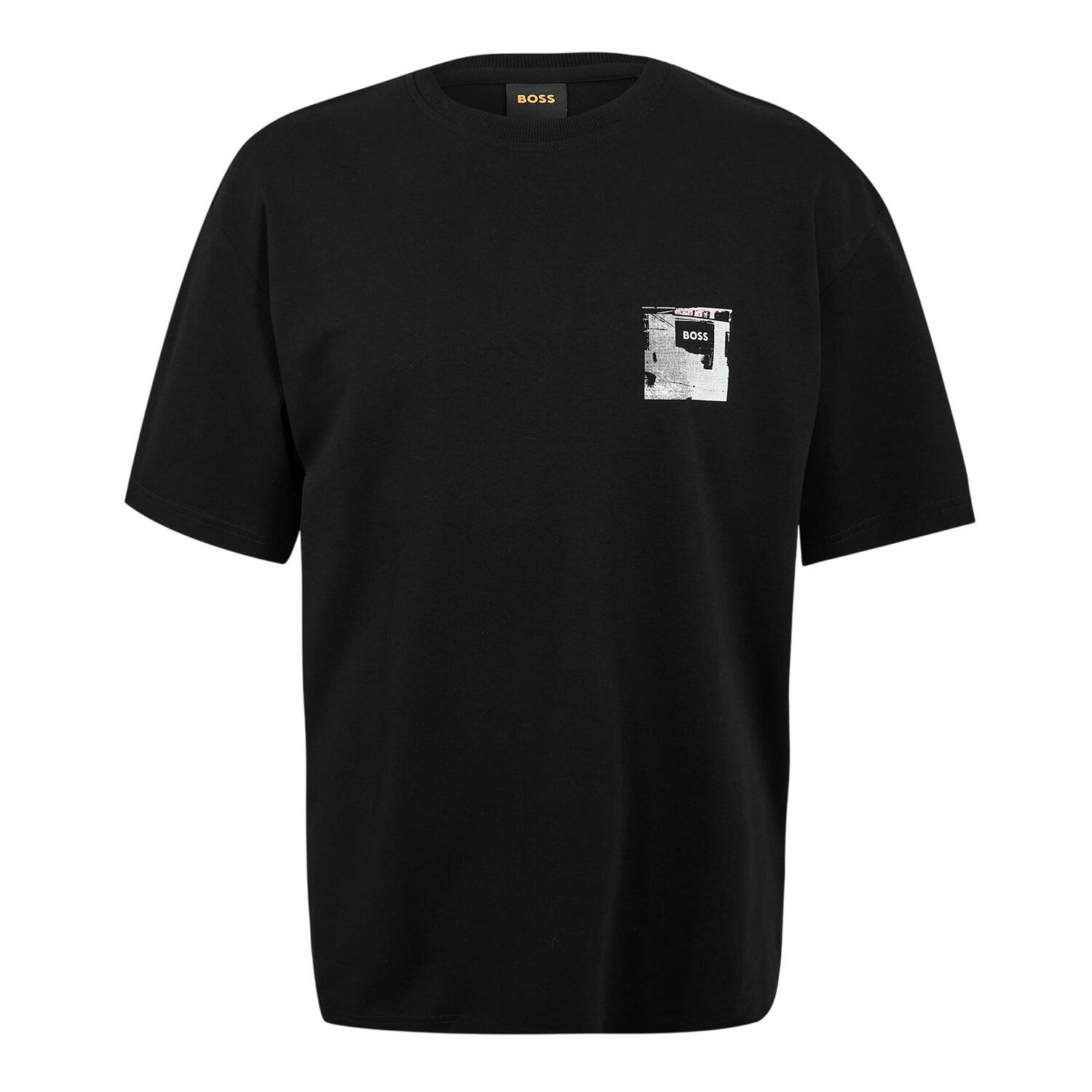 Boss Mens Lights Cotton Logo T-Shirt