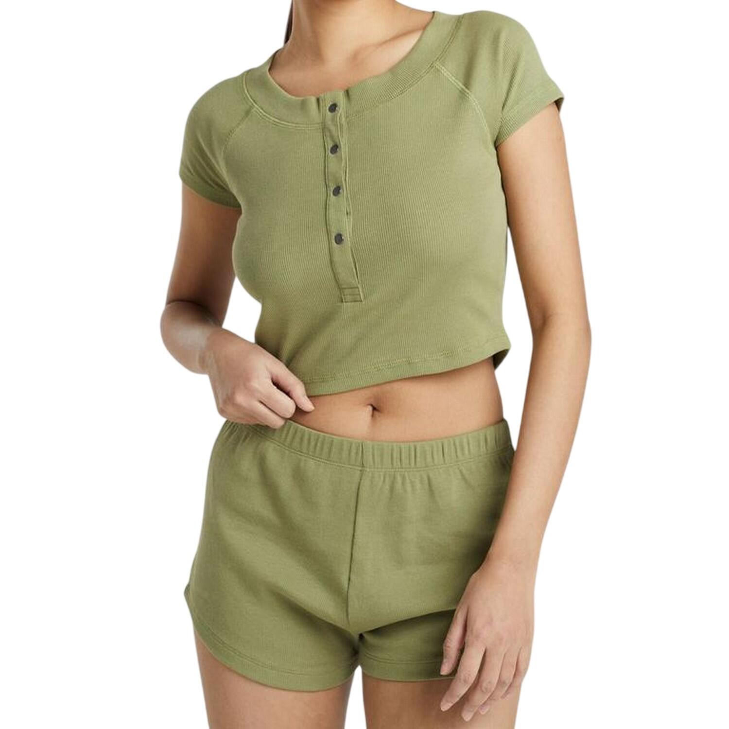 Brave Soul Womens/Ladies Plain Rib Knit Loungewear Set