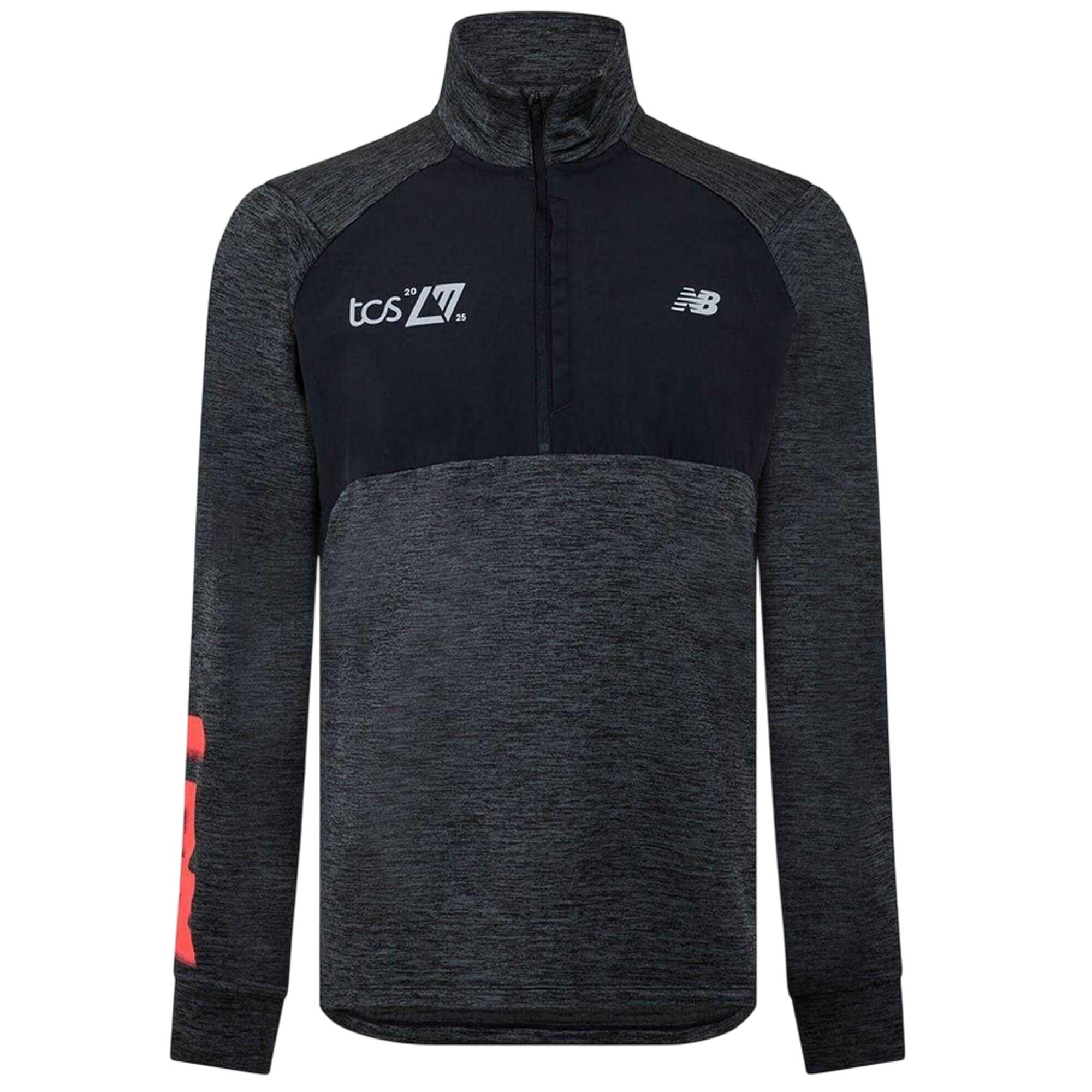 New Balance Mens Mock Neck Slim Athletic Top