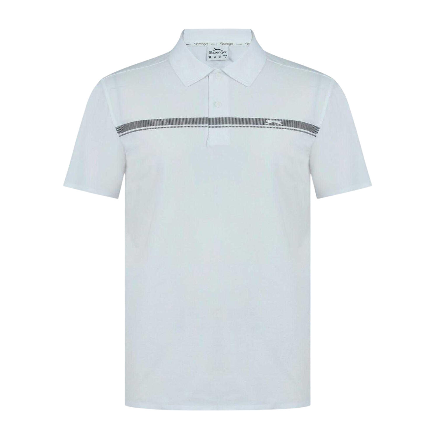 Slazenger Mens Contrast Striped Golf Polo Shirt