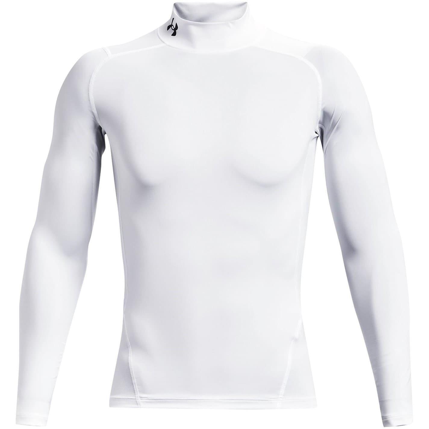 Under Armour Mens HeatGear Mock Neck Raglan Long-Sleeved Base Layer Top