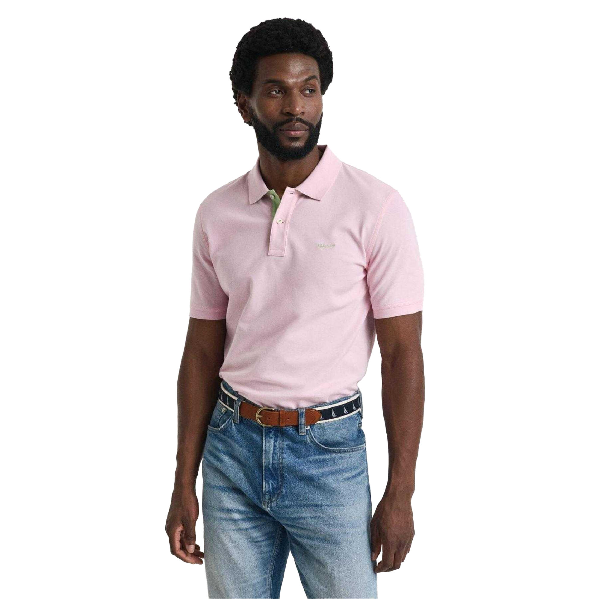 Gant Mens Contrast Pique Polo Shirt