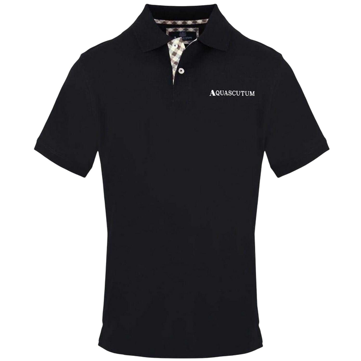 Aquascutum Mens Embroidered Logo Polo Shirt