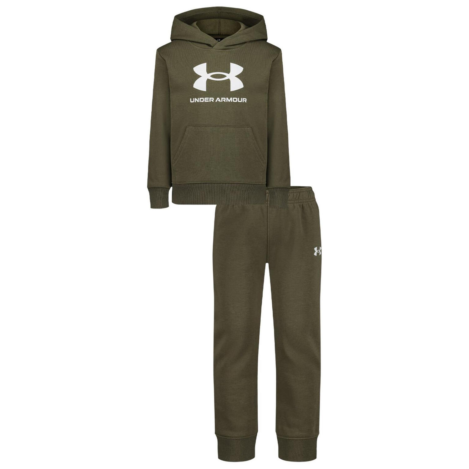 Under Armour Boys Big Logo Hoodie And Joggers Set