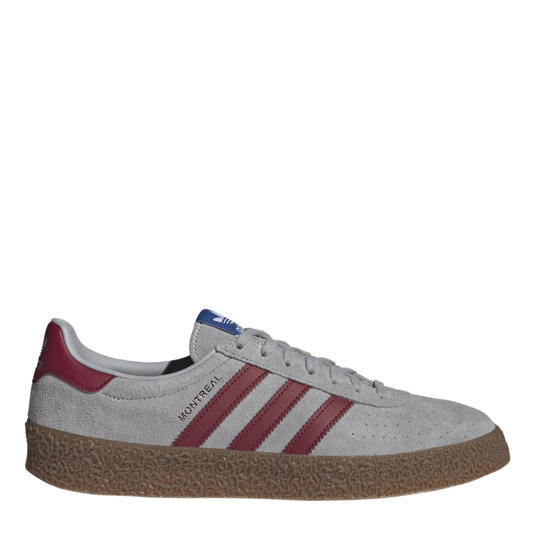 Adidas Mens Originals Montreal 3 Stripes Suede Trainers