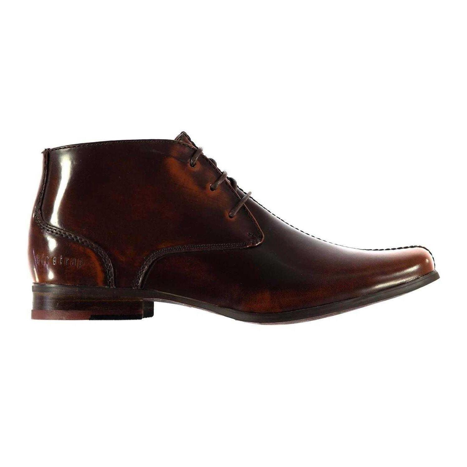 Firetrap Mens Wesley Patent Leather Boots