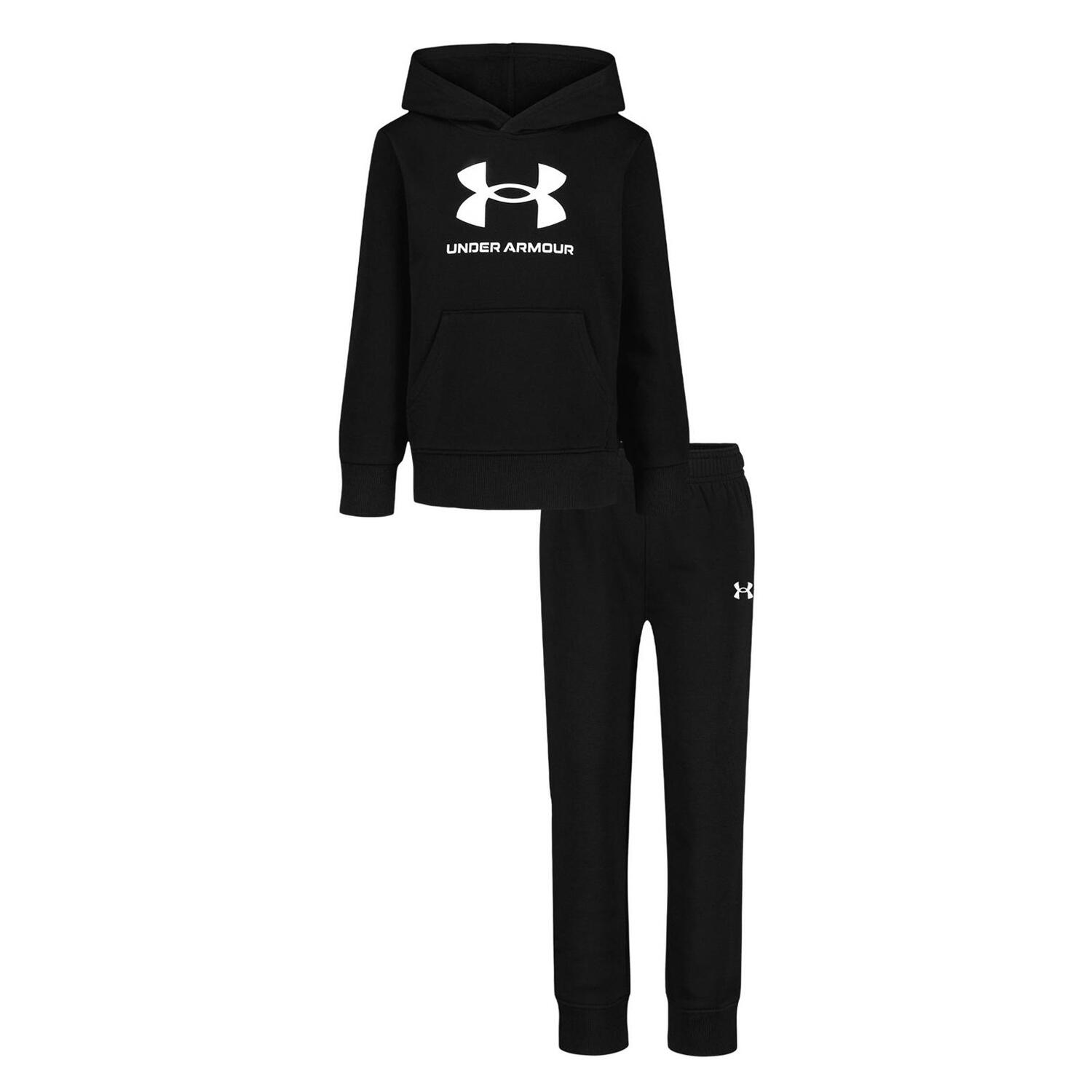 Under Armour Boys Big Logo Hoodie And Joggers Set