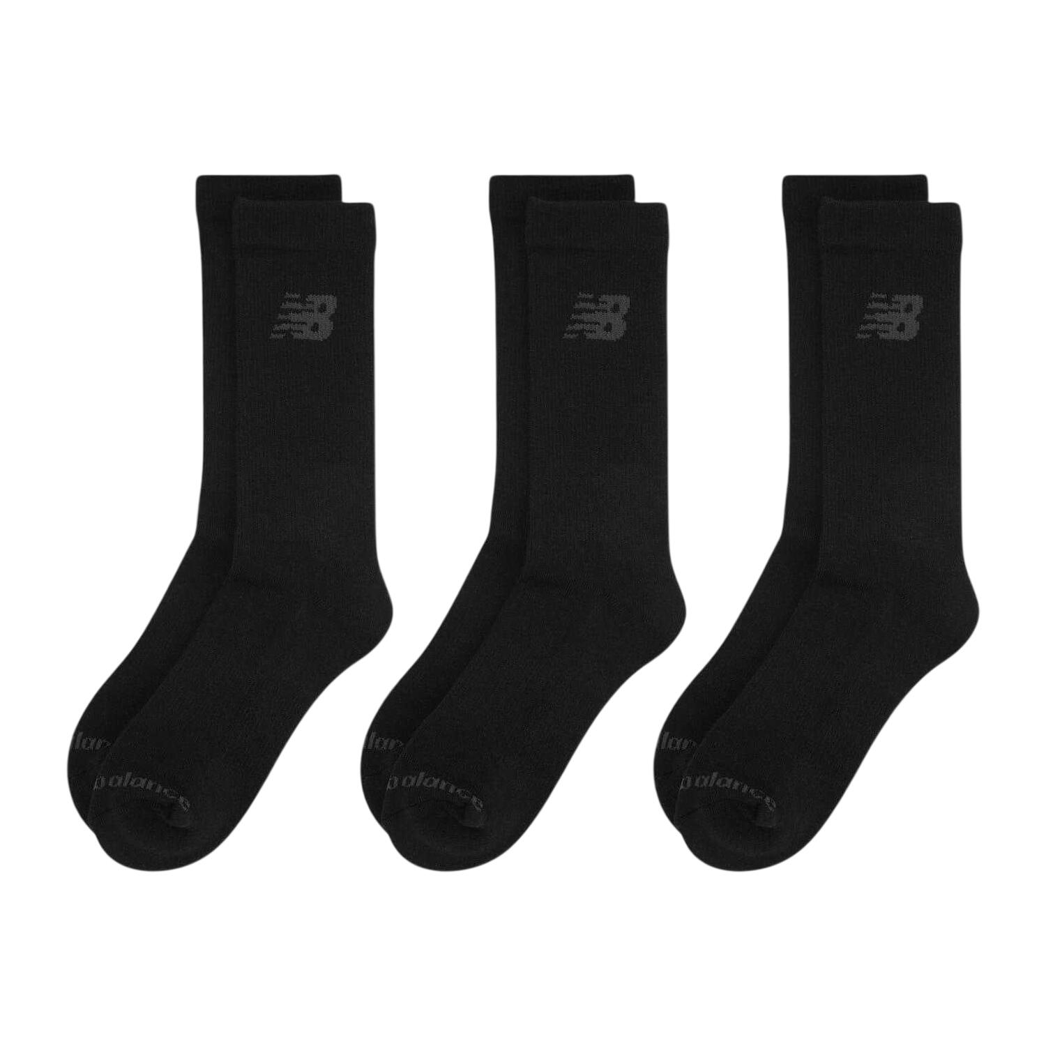 New Balance Unisex Adult Logo Crew Socks (Pack of 3)