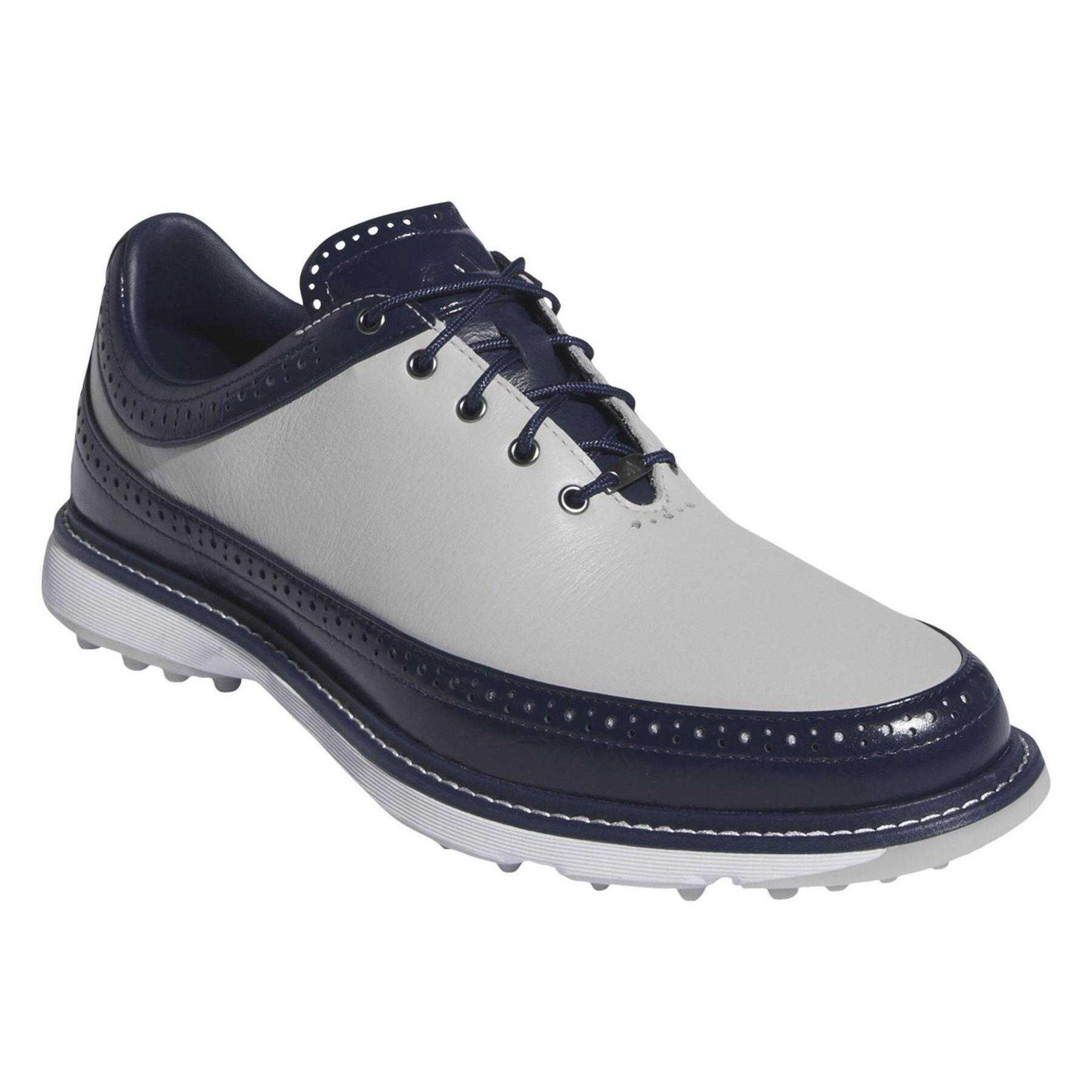 Adidas Mens MC80 Leather Wing Tip Flat Spikeless Golf Shoes