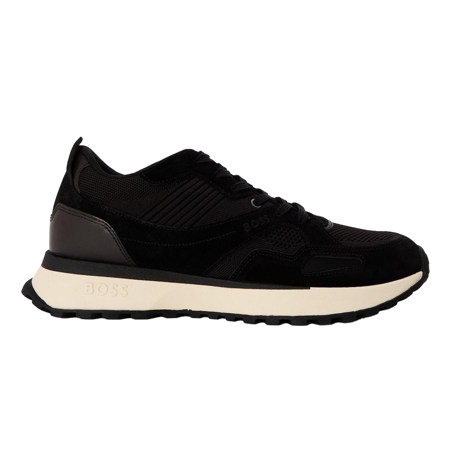Boss Mens Jonah Run Leather Trainers