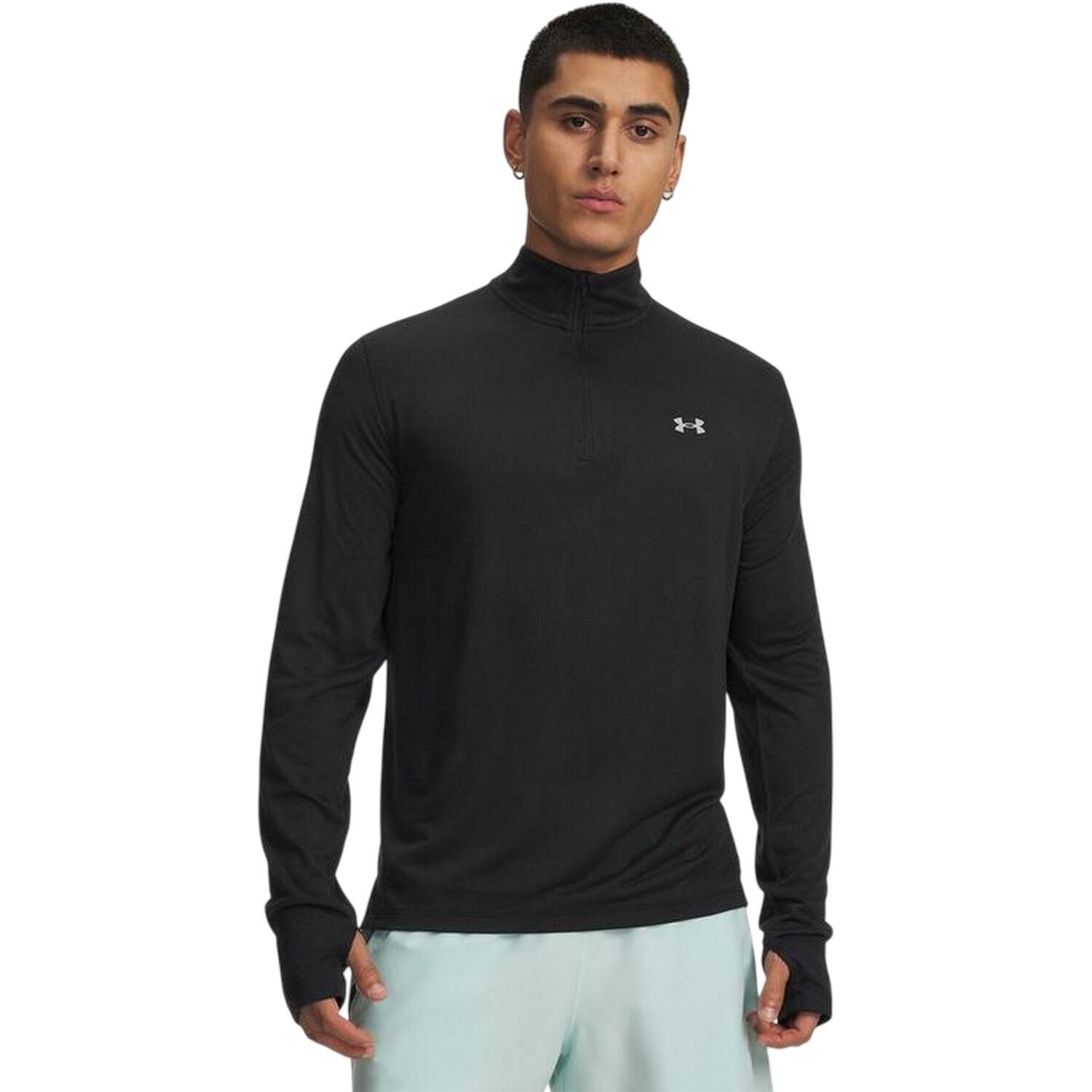 Under Armour Mens Velociti Quarter Zip Fitted Long-Sleeved Top