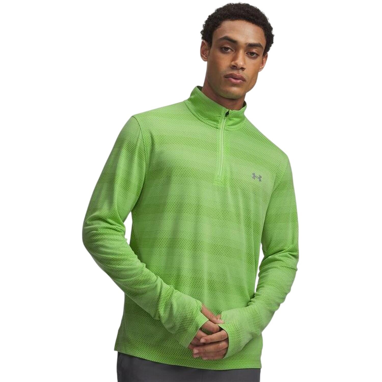 Under Armour Mens Velociti Quarter Zip Fitted Long-Sleeved Top