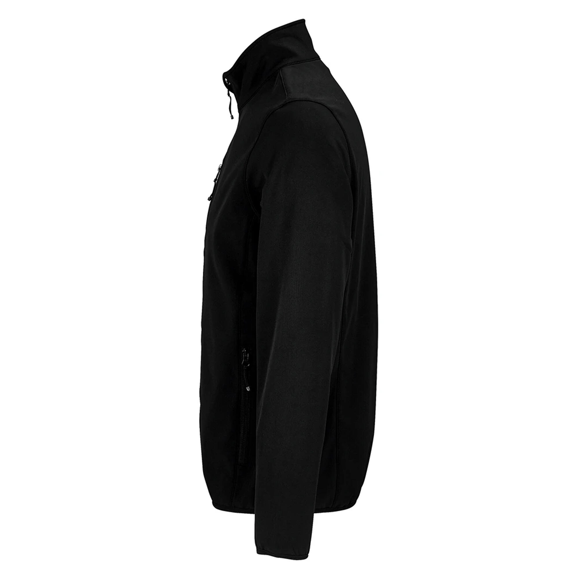 Mens Falcon Soft Shell Jacket (Black) 3/4