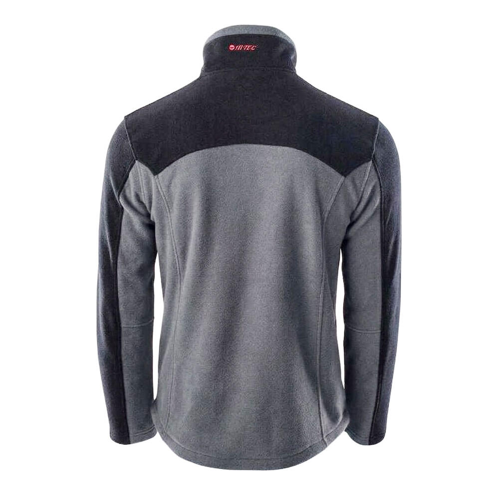 Giacca Pile Polare Uomo Hi-Tec Monar Grigio Nero 2/3