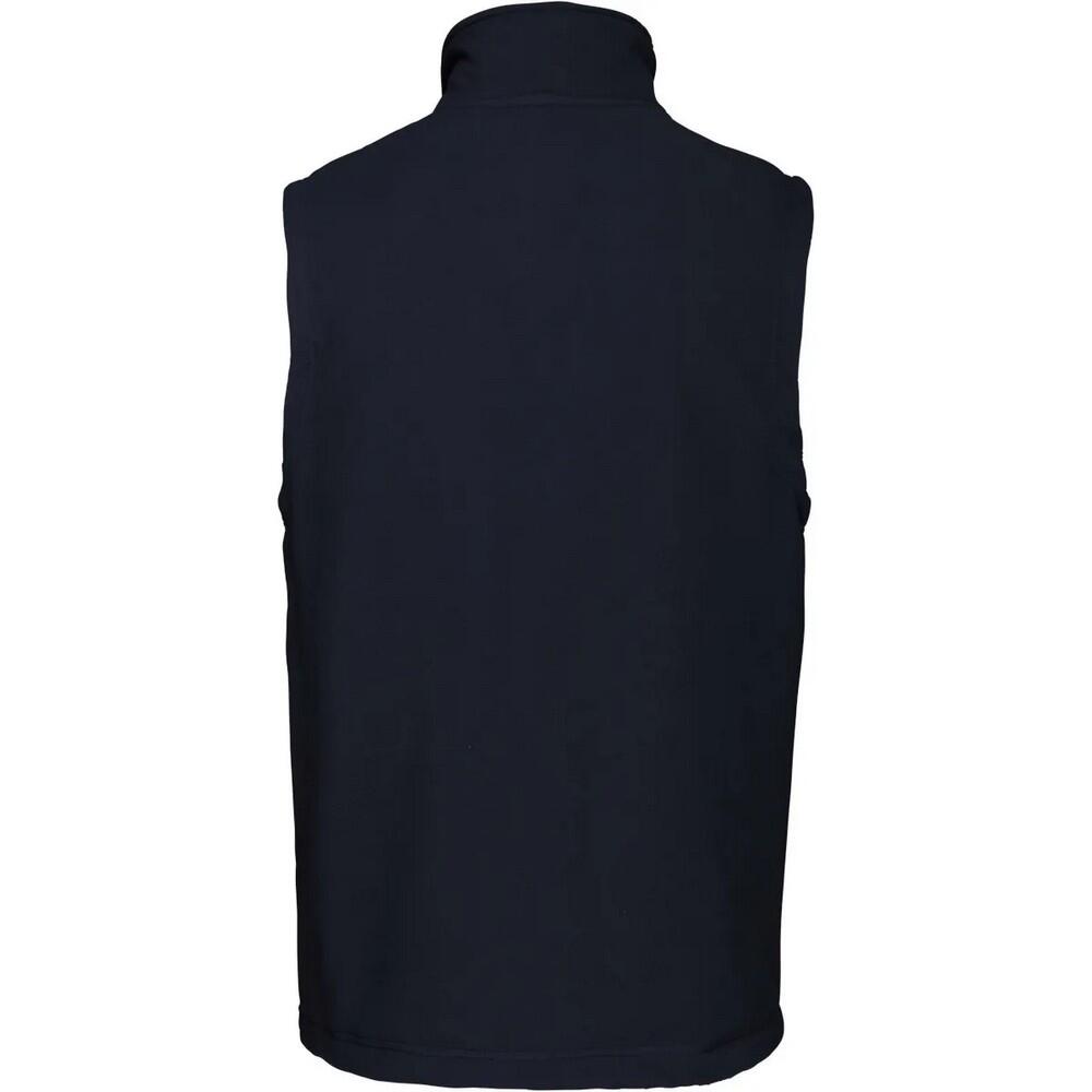 Mens Luca Fleece Gilet Jacket (Navy) 2/2