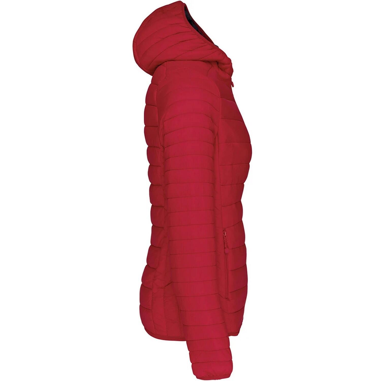 Leichte Kapuzen Steppjacke Damen Rot 3/3