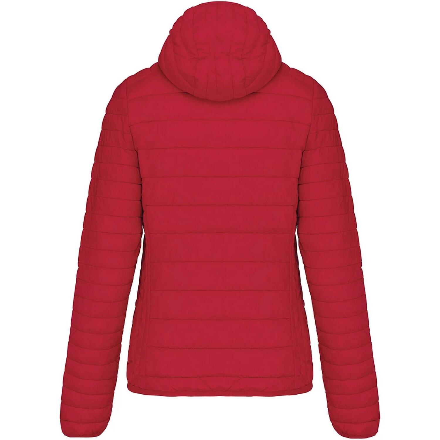 Leichte Kapuzen Steppjacke Damen Rot 2/3