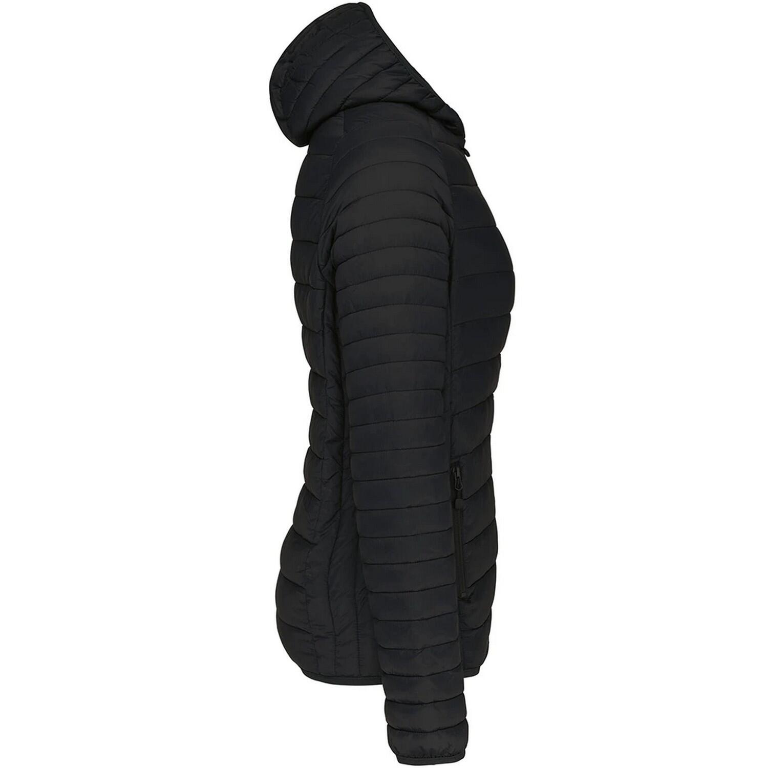Leichte Kapuzen Steppjacke Damen Schwarz 3/3