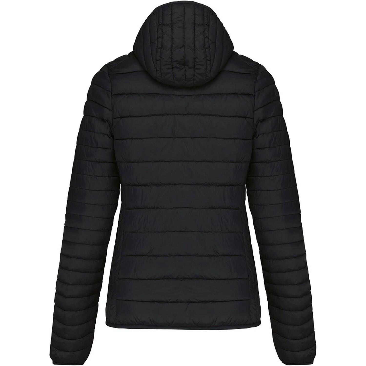 Leichte Kapuzen Steppjacke Damen Schwarz 2/3