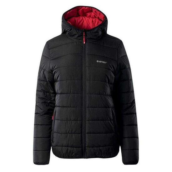 Dames Halen Jas (Zwart, Rood)