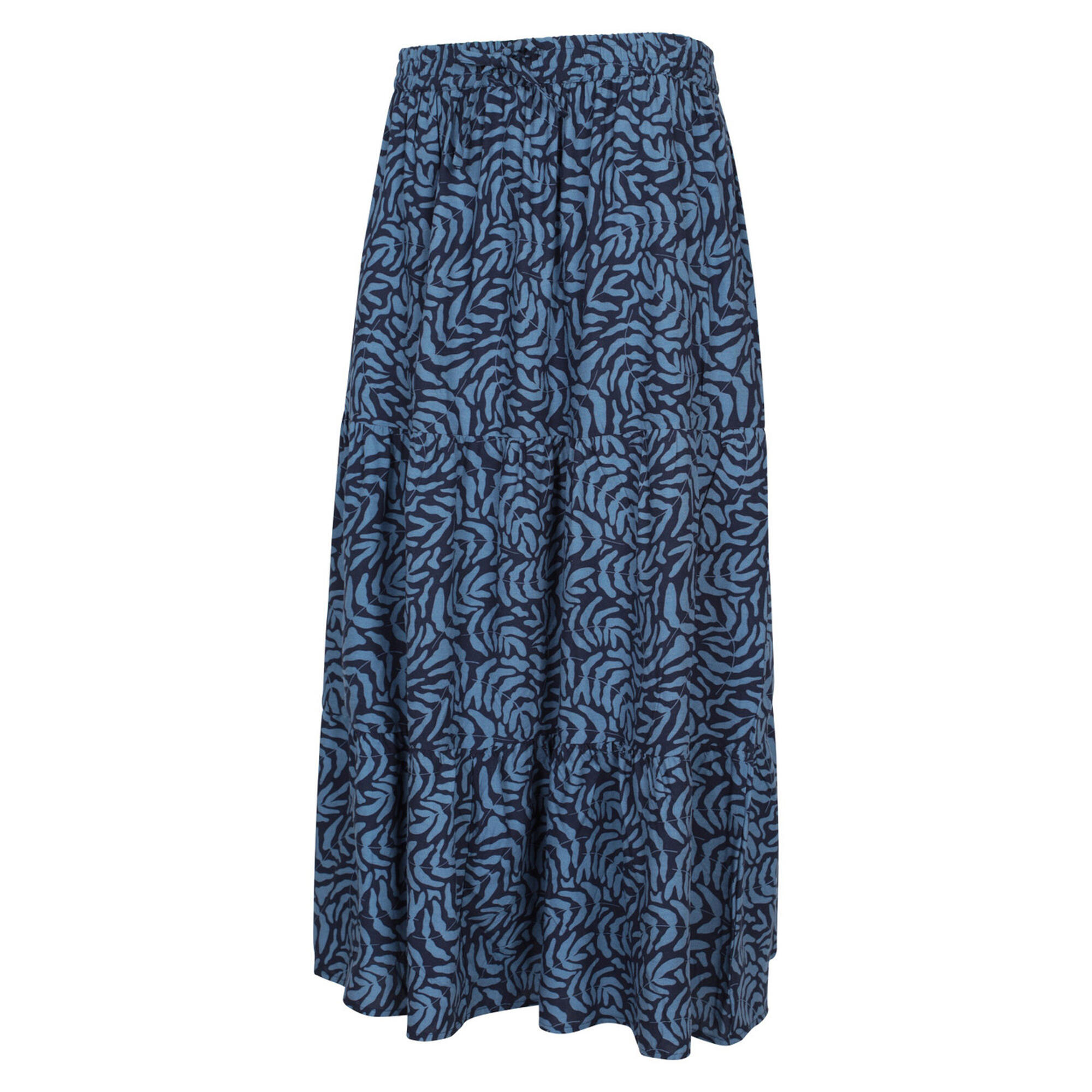 Jupe Milongue À Étages PALERMO Femme (Bleu Marine Imprimé) 3/4