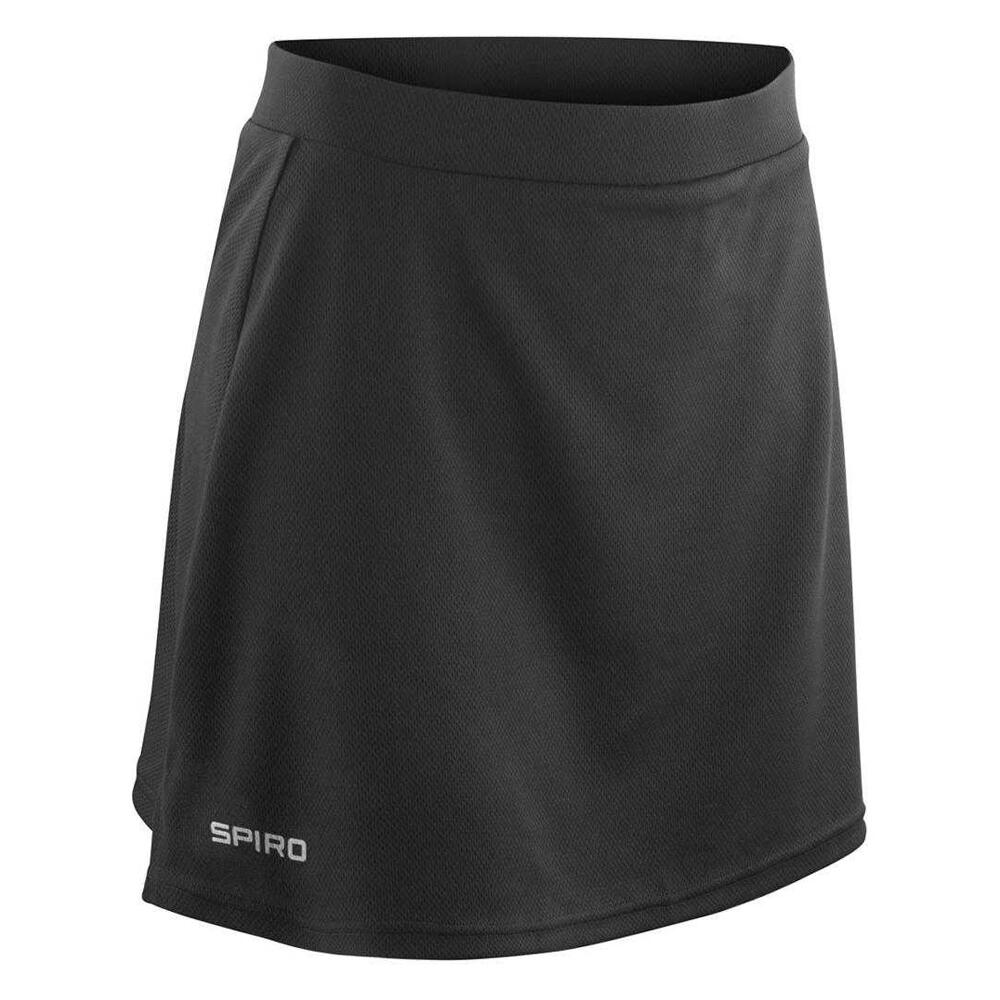 Falda pantalón de deporte de secado rápido resistente al viento para mujer Negro 2/3