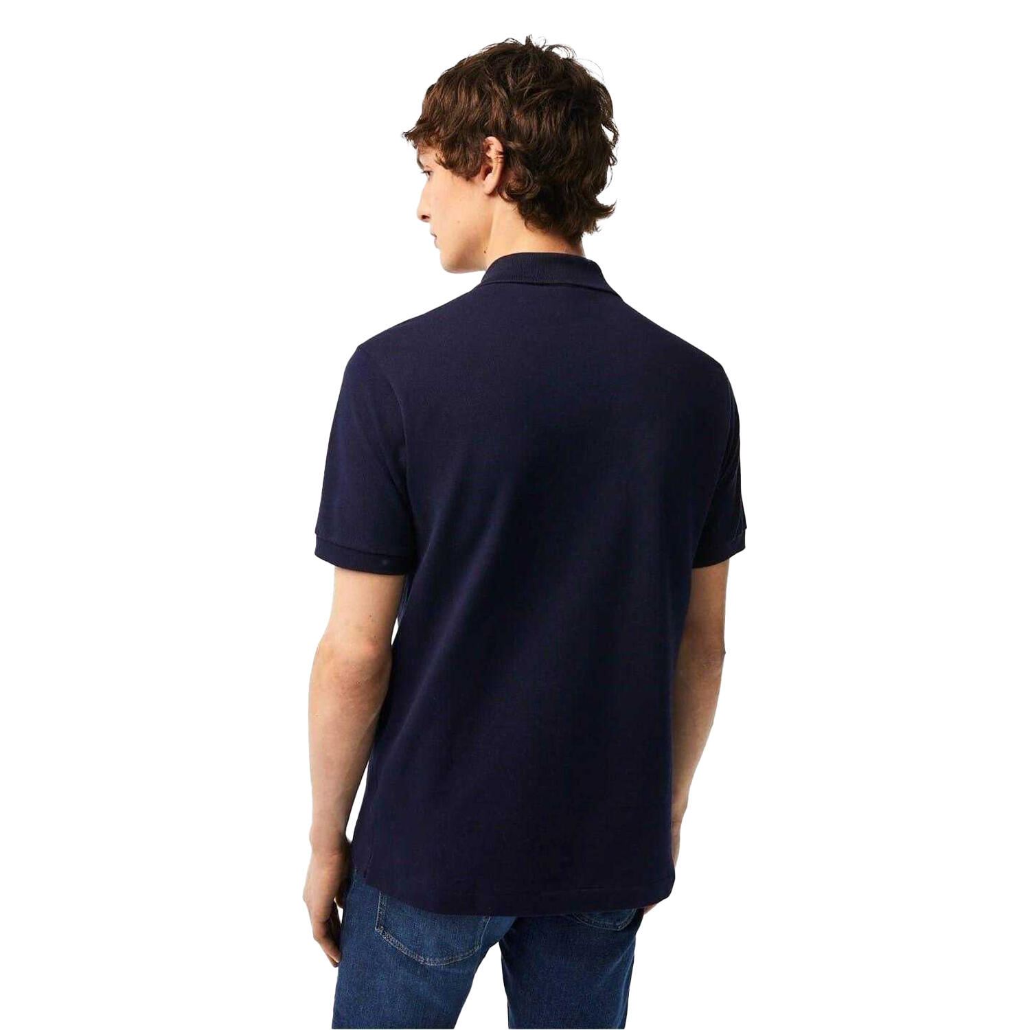 Klassiek poloshirt met korte mouwen voor heren (Marine) 3/7