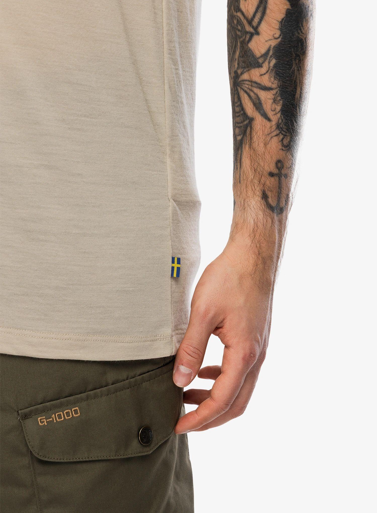 Sport T-Shirt Uomo Abisko Wool Logo SS M 6/7