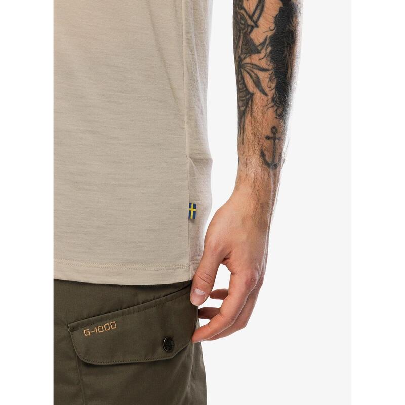 Tricou pentru sport, cu maneci scurte Abisko Wool Logo SS M barbati
