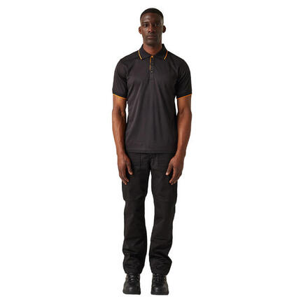Regatta Polo Manches Courtes NAVIGATE Homme (Noir / Rouge)