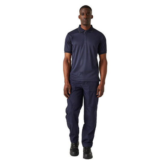 Regatta Polo Manches Courtes NAVIGATE Homme (Bleu Marine / Gris Foncé)