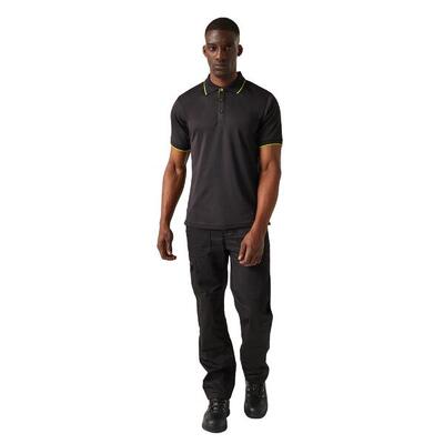 Heren navigate poloshirt met korte mouwen (marine / frans blauw)