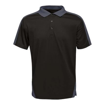 Polo Motif/style Contrasté Homme (Rouge / Noir)