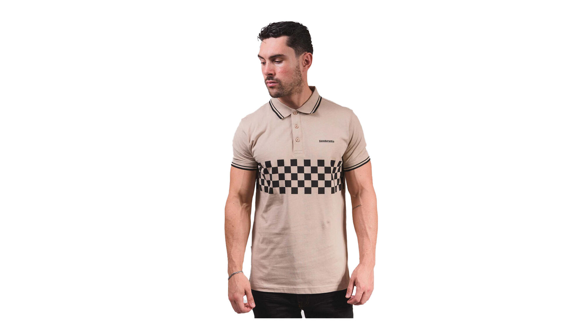 Polo SS25 Homme (Blanc / Noir) 4/4