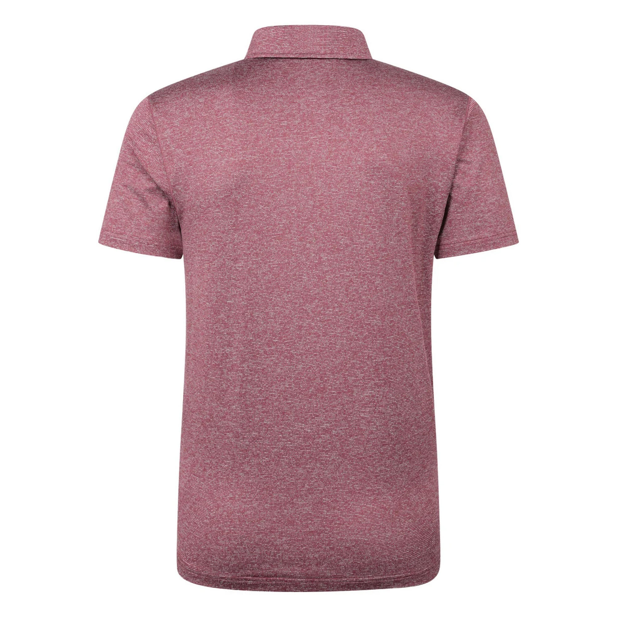 Mens Agra Stripe Polo Shirt (Burgundy) 2/4