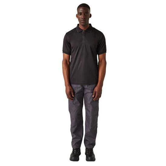 Polo NAVIGATE Homme (Noir / Gris Phoque)