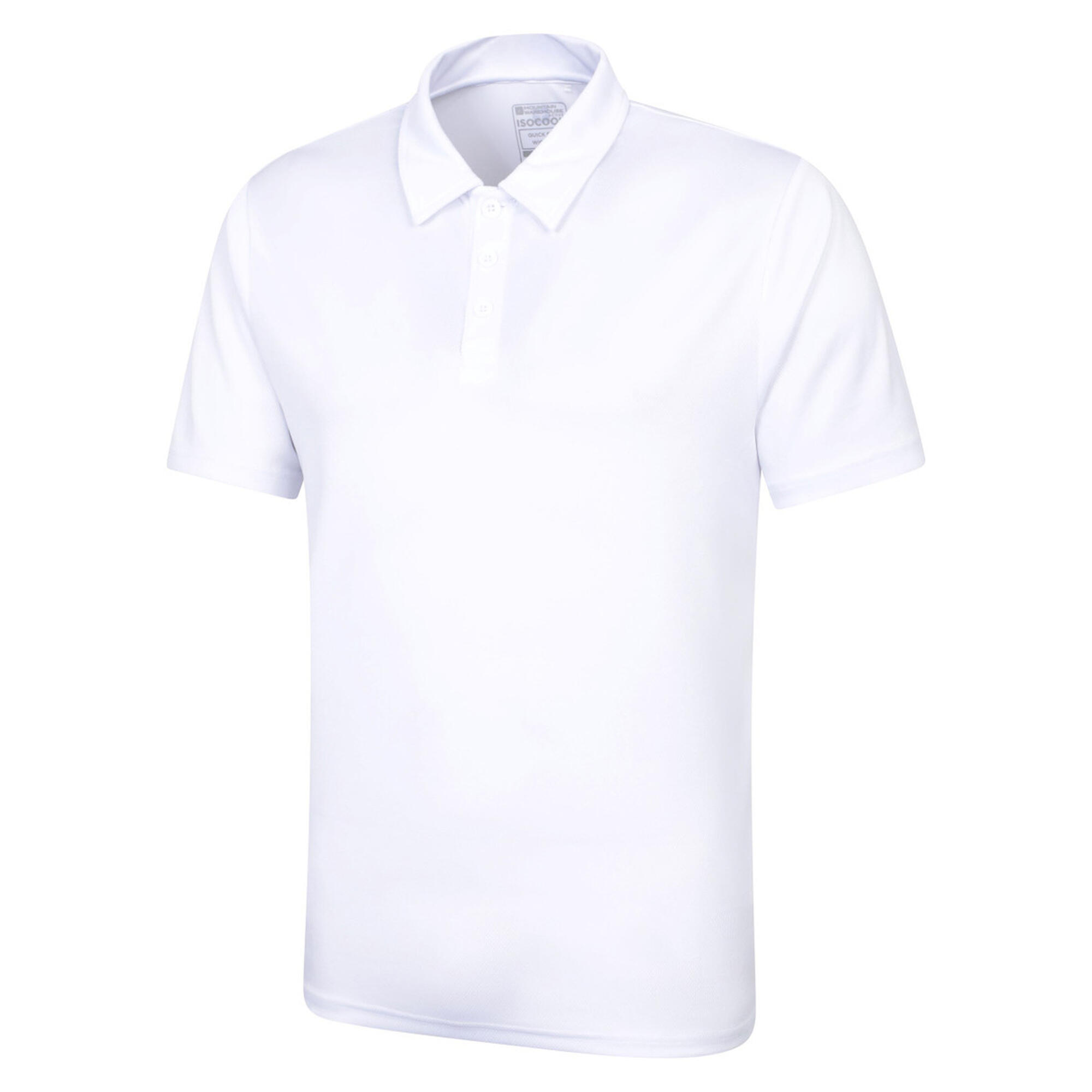 Mens Endurance IsoCool Polo Shirt (White) 3/4