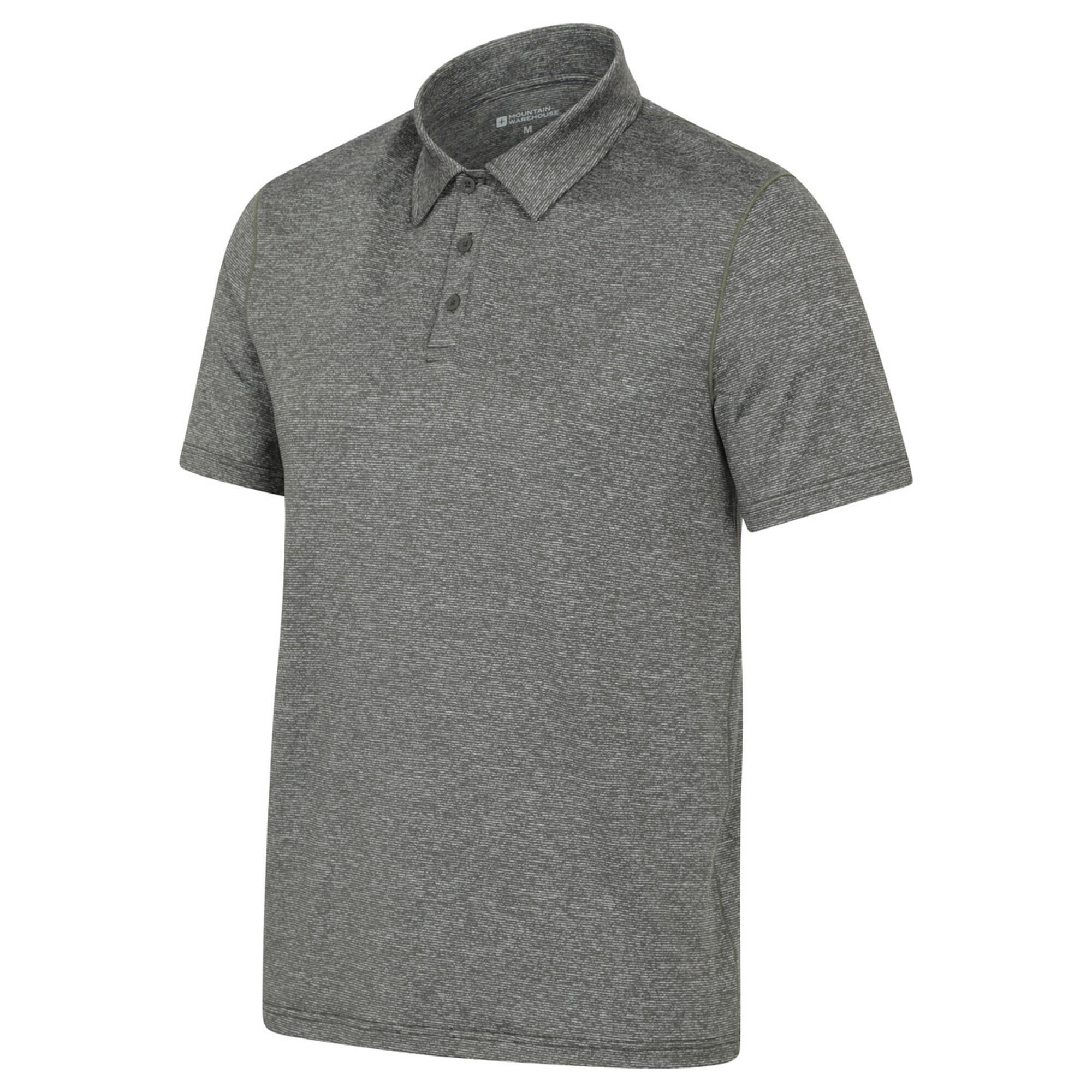 Mens Agra Stripe Polo Shirt (Khaki Green) 3/3
