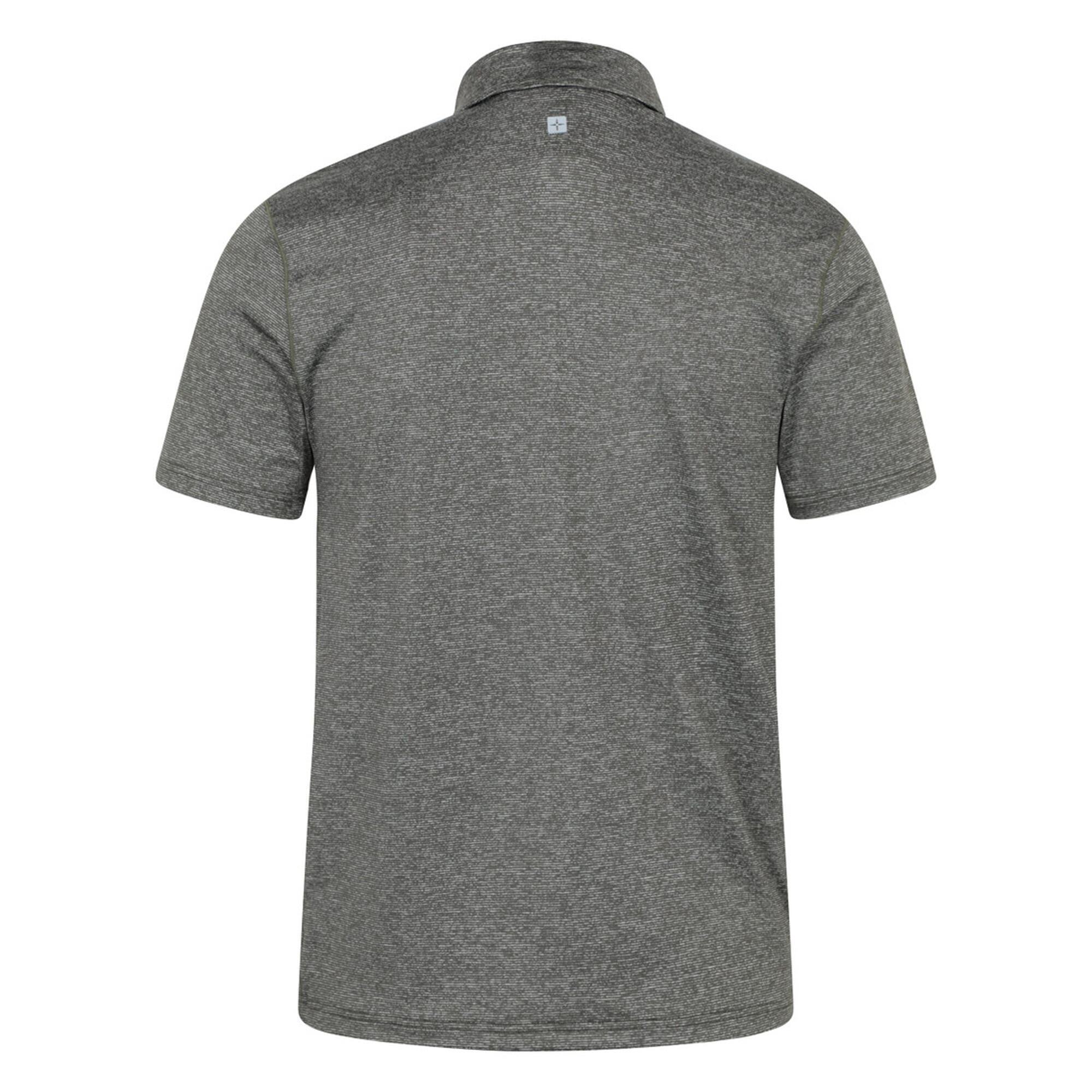 Mens Agra Stripe Polo Shirt (Khaki Green) 2/3
