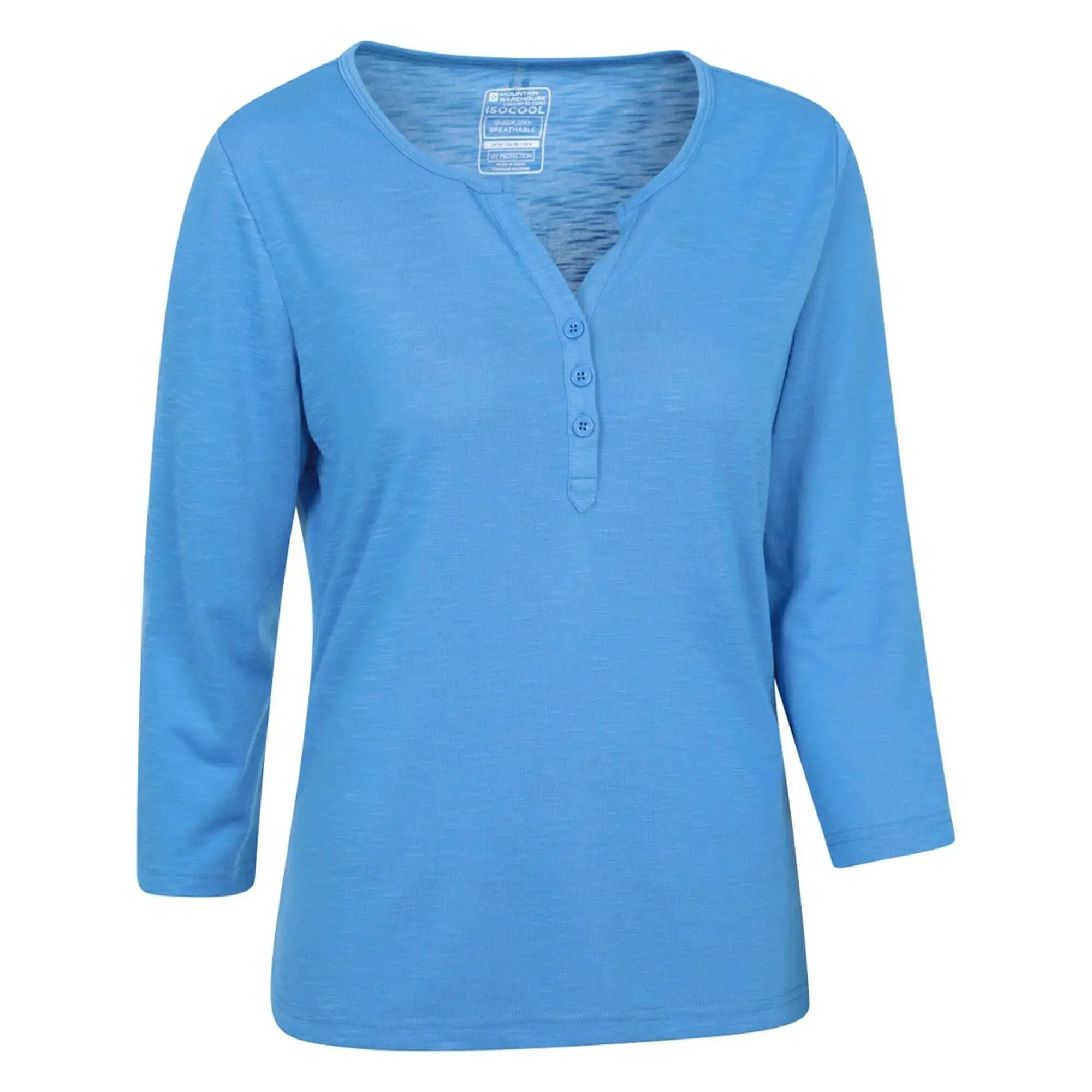 "Paphos" Oberteil Mit UVSchutz für Damen Leuchtend Blau 4/4