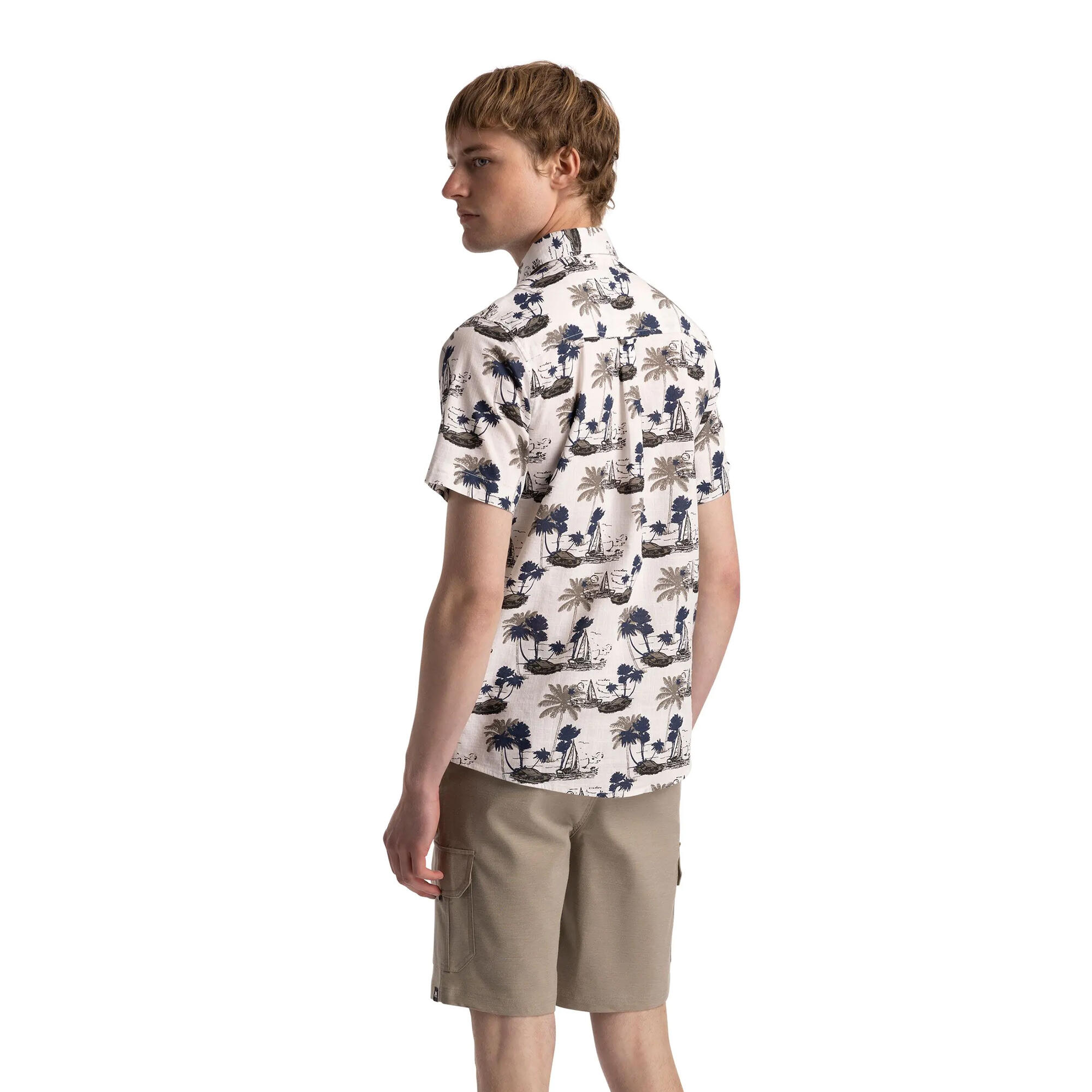 Camicia Casual Uomo Trespass Frantom Bianco Spento 4/5