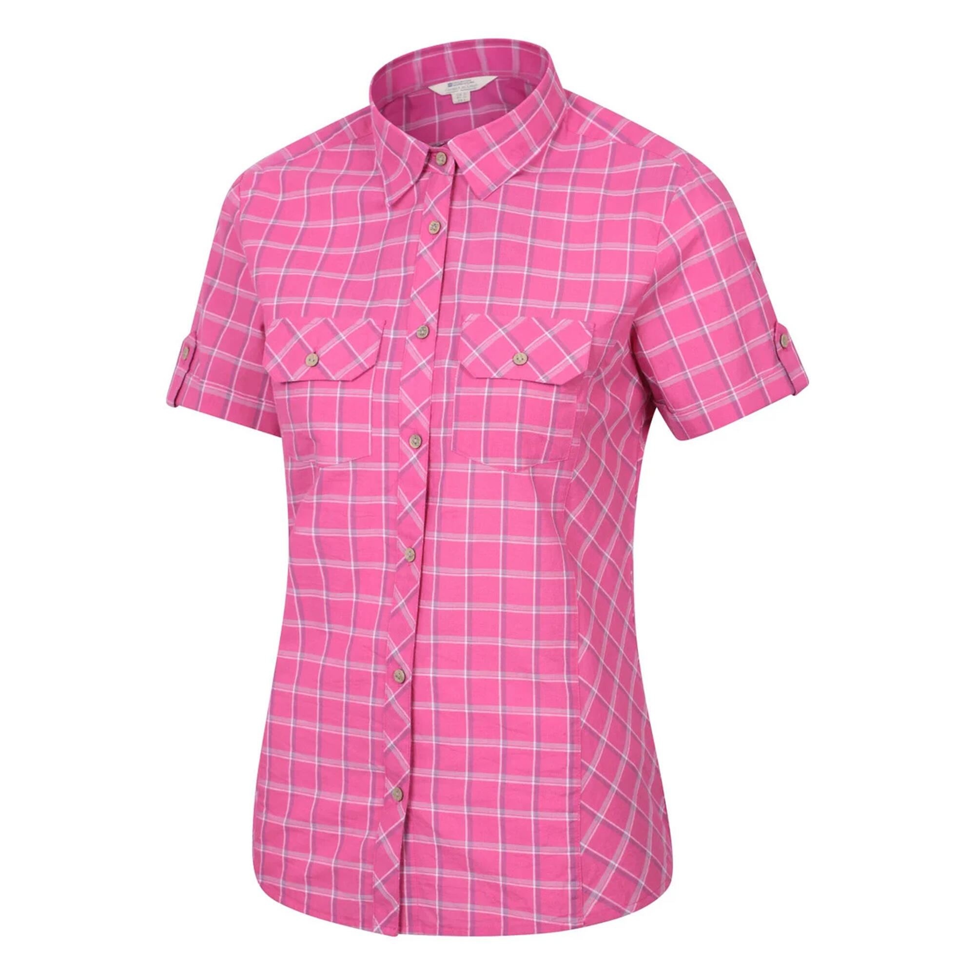 Camicia Vacanza Donna Mountain Warehouse Rosa Acceso 3/4